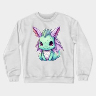 Kawaii Japanese Dragon Drawing Crewneck Sweatshirt